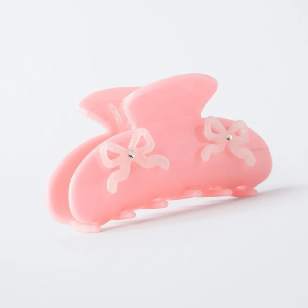 NWT. Zara Pink Bow Hair Clip. Size 6-14.